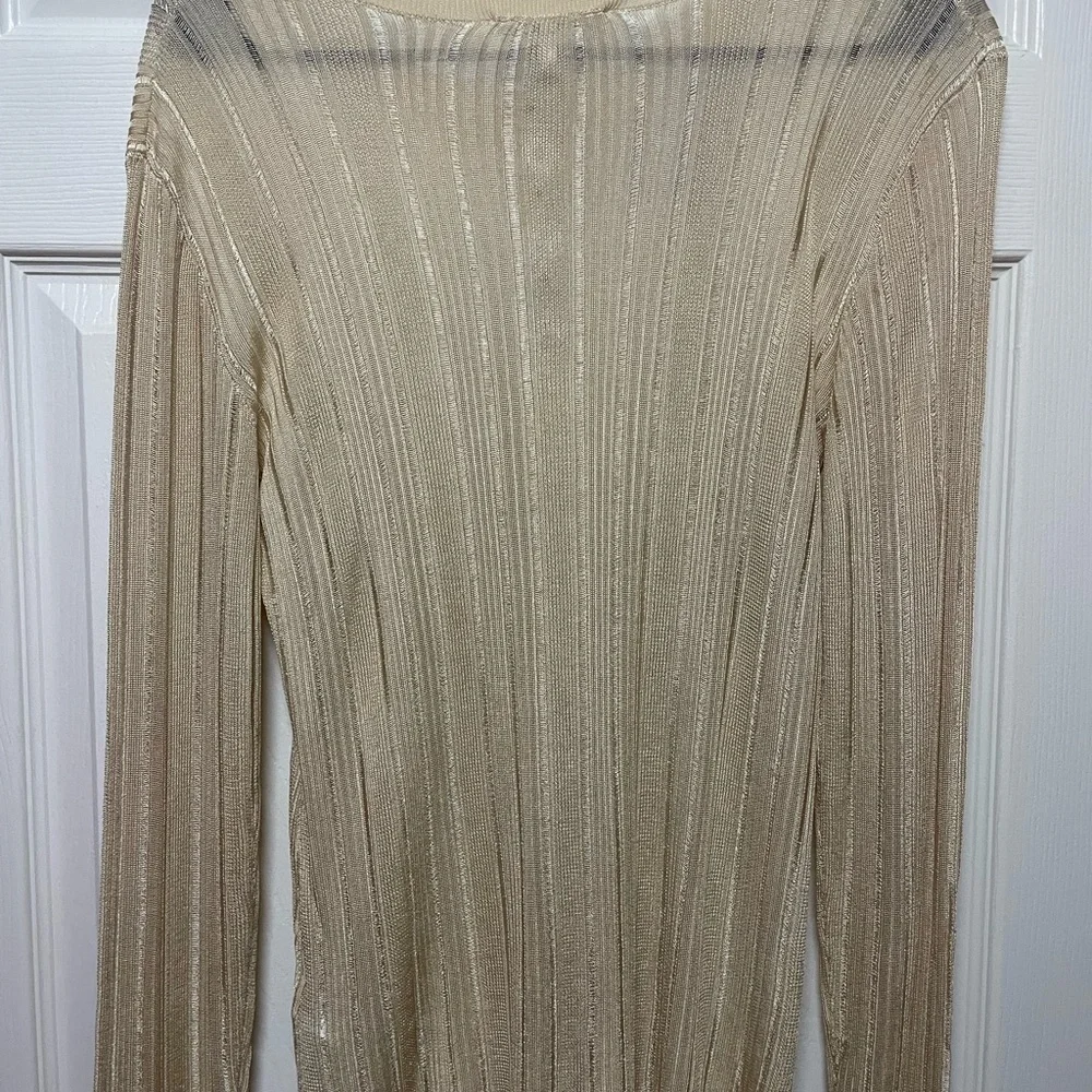 Frame Denim Beige Ribbed Top - Picture 2 of 4
